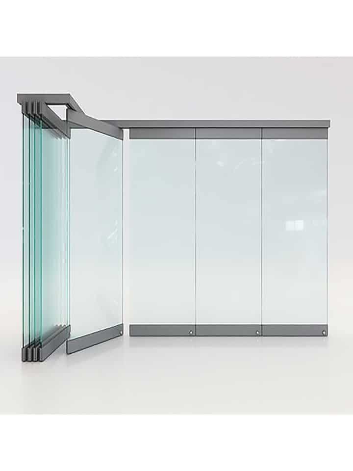 Mobilier en Verre sur Mesure Casablanca 3 Vitrine verre aluminium Casablanca