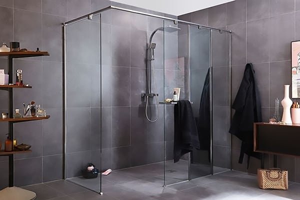 Douche &agrave; l&rsquo;italienne verre tremp&eacute; Casablanca